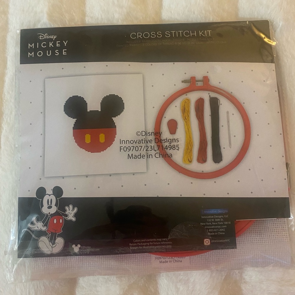 Mickey Mouse Cross Stitch Kit
